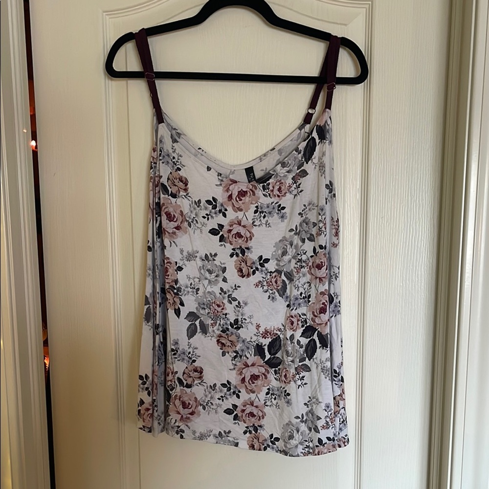 Torrid Gray and Purple Sleeveless Camisole Intimates